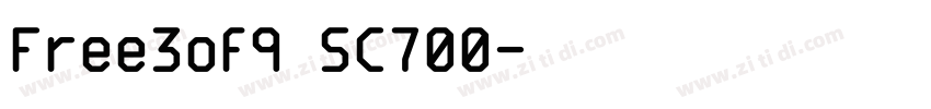 Free3of9 SC700字体转换